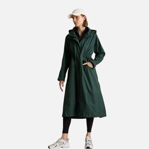Quince Rain Weatherproof Trench Coat XS Dark Spruce NWT